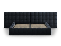 Micadoni Velvet Storage Bed With Double Headboard "Mamaia"