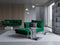 Micadoni Velvet Chaise Longue Left