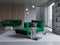 Micadoni Velvet Chaise Longue Left