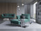 Micadoni Velvet Chaise Longue Left