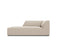 Micadoni Velvet Chaise Longue Left
