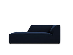 Micadoni Velvet Chaise Longue Left "Ruby" 1 Seat