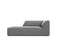 Micadoni Velvet Chaise Longue Left