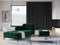 Micadoni Velvet Chaise Longue Left