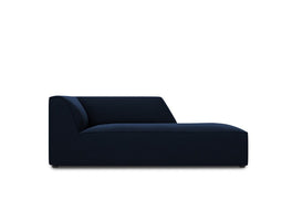 Micadoni Velvet Chaise Longue Right "Ruby" 1 Seat