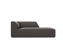 Micadoni Velvet Chaise Longue Right "Ruby" 1 Seat