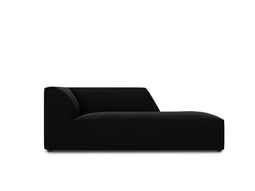 Micadoni Velvet Chaise Longue Right "Ruby" 1 Seat