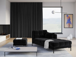 Micadoni Velvet Chaise Longue Right "Mamaia" 1 Seat