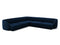 Micadoni Velvet Symmetrical Corner Sofa