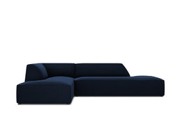 Micadoni Velvet Modular Left Corner Sofa "Ruby" 4 Seats