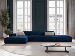 Micadoni Velvet Left Corner Sofa "Jodie" 5 Seats