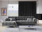 Micadoni Velvet Left Corner Sofa