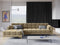 Micadoni Velvet Left Corner Sofa