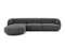 Micadoni Velvet Left Corner Sofa