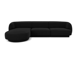 Micadoni Velvet Left Corner Sofa "Miley" 4 Seats