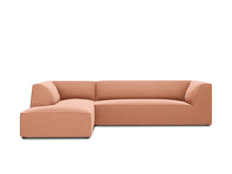 Micadoni Velvet Modular Left Corner Sofa "Ruby" 4 Seats