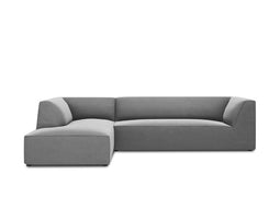 Micadoni Velvet Modular Left Corner Sofa "Ruby" 4 Seats
