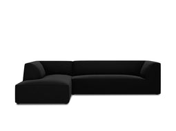 Micadoni Velvet Modular Left Corner Sofa "Ruby" 4 Seats