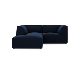 Micadoni Velvet Modular Left Corner Sofa "Ruby" 3 Seats