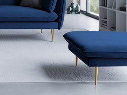 Micadoni Velvet Pouf "Agate" 1 Seat