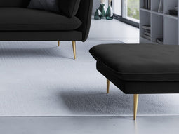 Micadoni Velvet Pouf "Agate" 1 Seat