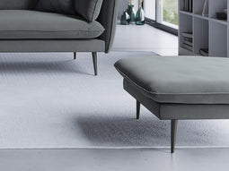 Micadoni Velvet Pouf "Agate" 1 Seat