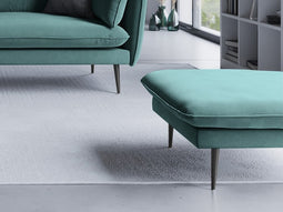 Micadoni Velvet Pouf "Agate" 1 Seat