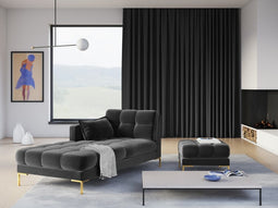 Micadoni Velvet Pouf "Mamaia" 1 Seat
