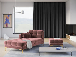 Micadoni Velvet Pouf "Mamaia" 1 Seat