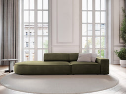 Micadoni Left Velvet Sofa "Jodie" 3 Seats