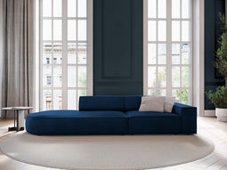 Micadoni Left Velvet Sofa "Jodie" 3 Seats
