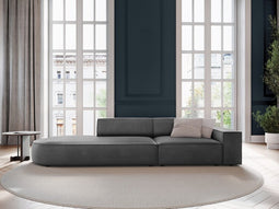 Micadoni Left Velvet Sofa "Jodie" 3 Seats