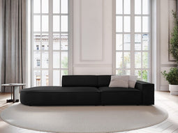 Micadoni Left Velvet Sofa "Jodie" 3 Seats