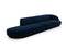 Micadoni Left Velvet Sofa