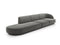 Micadoni Left Velvet Sofa