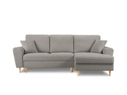 Micadoni Boucle Right Corner Sofa With Bed Function And Box "Moghan" 4 Seats