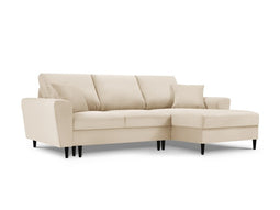 Micadoni Right Corner Sofa With Bed Function And Box "Moghan" 4 Seats
