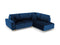 Micadoni Velvet Right Corner Sofa With Bed Function And Box