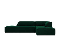 Micadoni Velvet Modular Right Corner Sofa "Ruby" 4 Seats