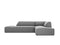 Micadoni Velvet Modular Right Corner Sofa