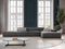 Micadoni Velvet Right Corner Sofa
