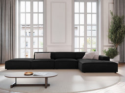 Micadoni Velvet Right Corner Sofa "Jodie" 5 Seats