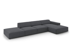 Micadoni Velvet Right Corner Sofa "Jodie" 5 Seats
