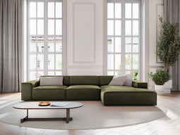 Micadoni Velvet Right Corner Sofa "Jodie" 4 Seats