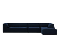 Micadoni Velvet Modular Right Corner Sofa "Ruby" 5 Seats