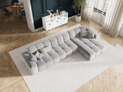 Micadoni Velvet Right Corner Sofa "Kendal" 5 Seats