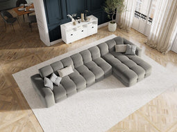 Micadoni Velvet Right Corner Sofa "Kendal" 5 Seats