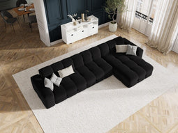 Micadoni Velvet Right Corner Sofa "Kendal" 5 Seats