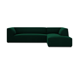 Micadoni Velvet Modular Right Corner Sofa "Ruby" 4 Seats