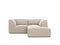 Micadoni Velvet Modular Right Corner Sofa